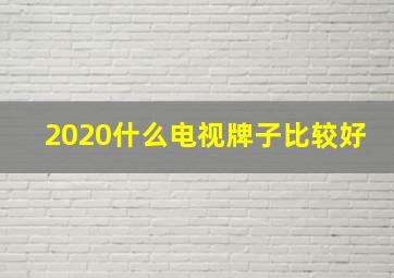 2020什么电视牌子比较好