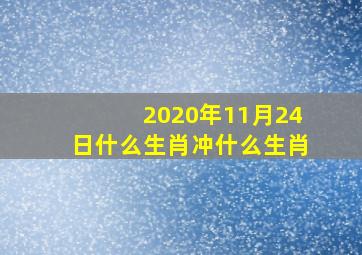 2020年11月24日什么生肖冲什么生肖