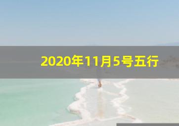 2020年11月5号五行