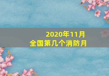 2020年11月全国第几个消防月