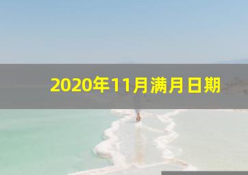 2020年11月满月日期