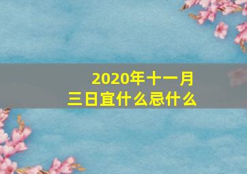 2020年十一月三日宜什么忌什么