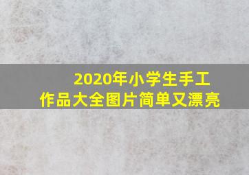 2020年小学生手工作品大全图片简单又漂亮