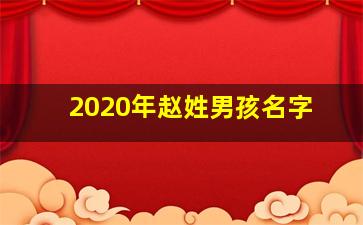 2020年赵姓男孩名字