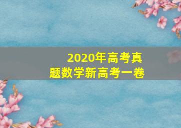 2020年高考真题数学新高考一卷