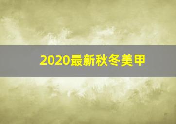 2020最新秋冬美甲