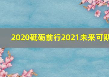 2020砥砺前行2021未来可期