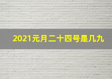 2021元月二十四号是几九