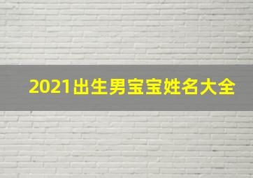 2021出生男宝宝姓名大全