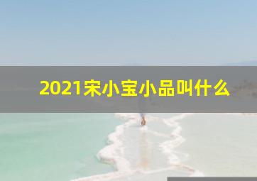 2021宋小宝小品叫什么