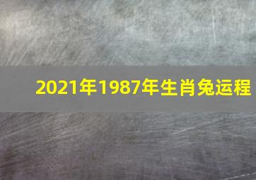 2021年1987年生肖兔运程