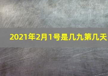 2021年2月1号是几九第几天