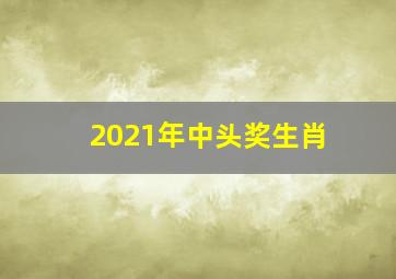 2021年中头奖生肖