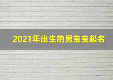 2021年出生的男宝宝起名