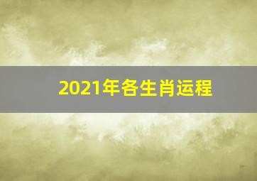 2021年各生肖运程