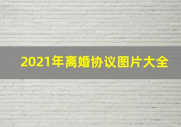 2021年离婚协议图片大全