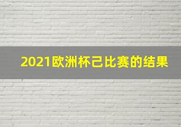 2021欧洲杯己比赛的结果