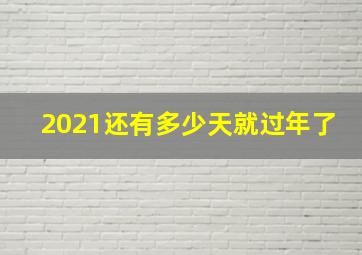 2021还有多少天就过年了