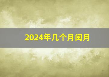 2024年几个月闰月