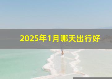 2025年1月哪天出行好