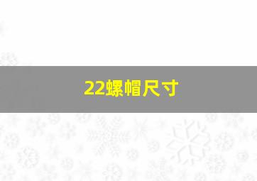 22螺帽尺寸