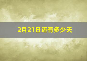 2月21日还有多少天