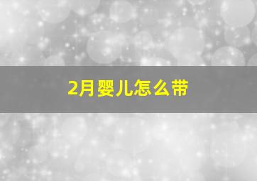 2月婴儿怎么带