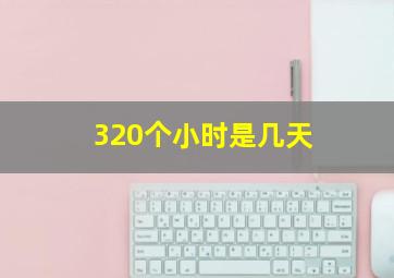 320个小时是几天