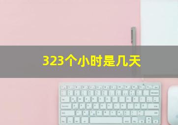 323个小时是几天