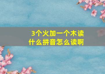 3个火加一个木读什么拼音怎么读啊