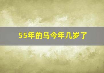 55年的马今年几岁了