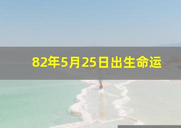 82年5月25日出生命运