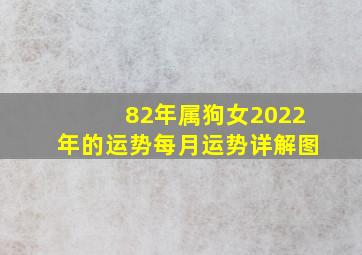 82年属狗女2022年的运势每月运势详解图