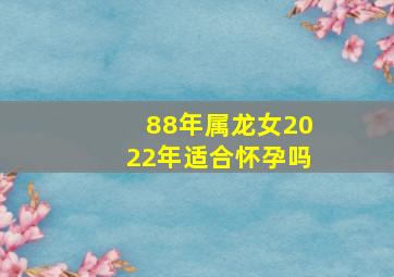 88年属龙女2022年适合怀孕吗