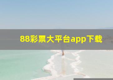 88彩票大平台app下载