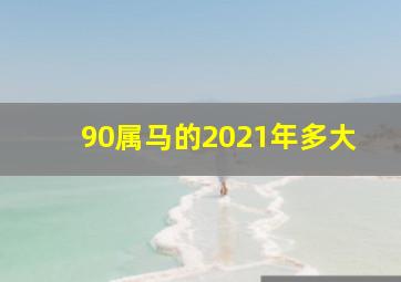 90属马的2021年多大