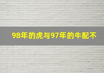 98年的虎与97年的牛配不