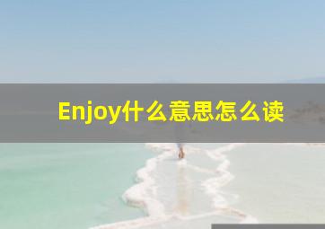 Enjoy什么意思怎么读