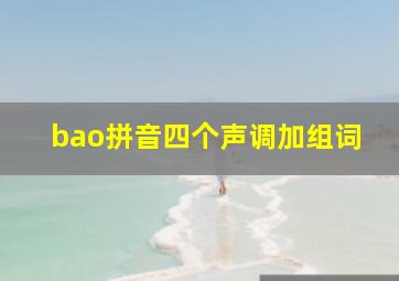 bao拼音四个声调加组词