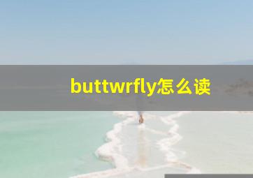 buttwrfly怎么读