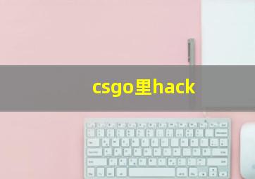 csgo里hack