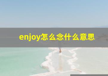 enjoy怎么念什么意思