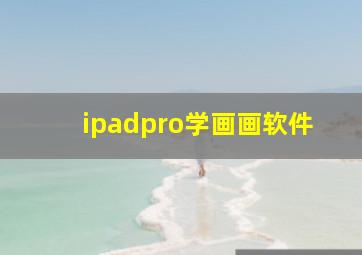 ipadpro学画画软件