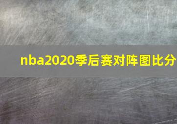 nba2020季后赛对阵图比分