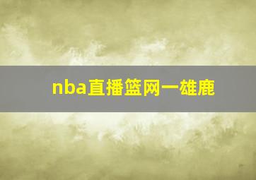 nba直播篮网一雄鹿