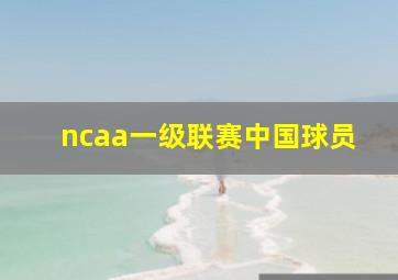 ncaa一级联赛中国球员