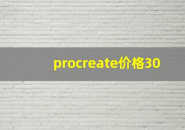 procreate价格30