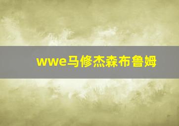 wwe马修杰森布鲁姆