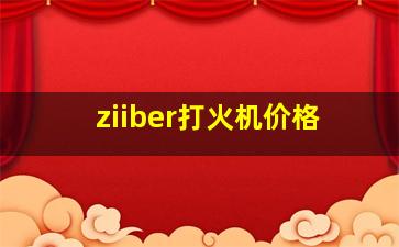 ziiber打火机价格