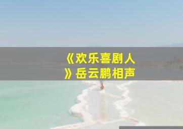 《欢乐喜剧人》岳云鹏相声